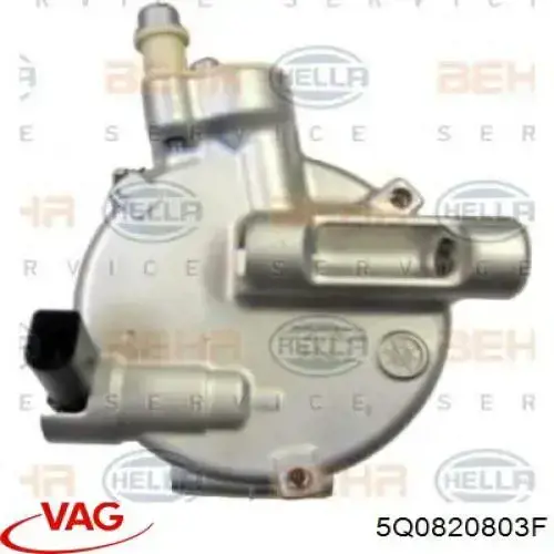 Compressor de aparelho de ar condicionado VAG 5Q0820803F preço, a partir de 126,21 USD