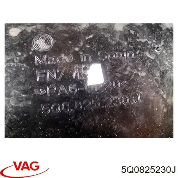 Proteção de fundo, parte média VAG 5Q0825230J preço, a partir de 30,70 USD