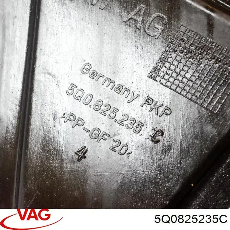 Proteção de motor dianteira VAG 5Q0825235C preço, a partir de 26,15 USD