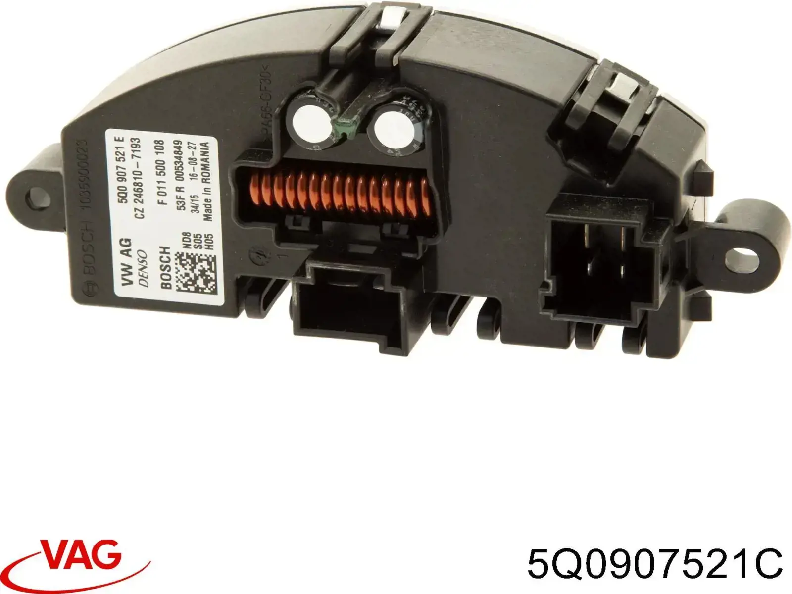 Resistor (resistência) de ventilador de forno (de aquecedor de salão) VAG 5Q0907521C preço, a partir de 47,67 USD