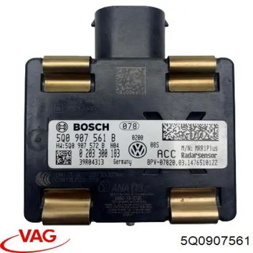 Compre 5Q0907561B VAG Sensor de radar de distância