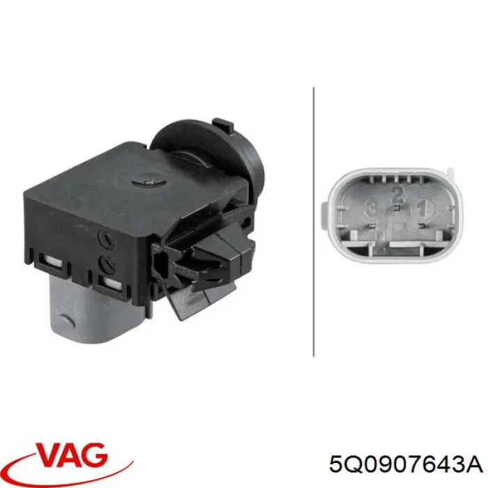Compre 5Q0907643A VAG Sensor de sujidade de ar