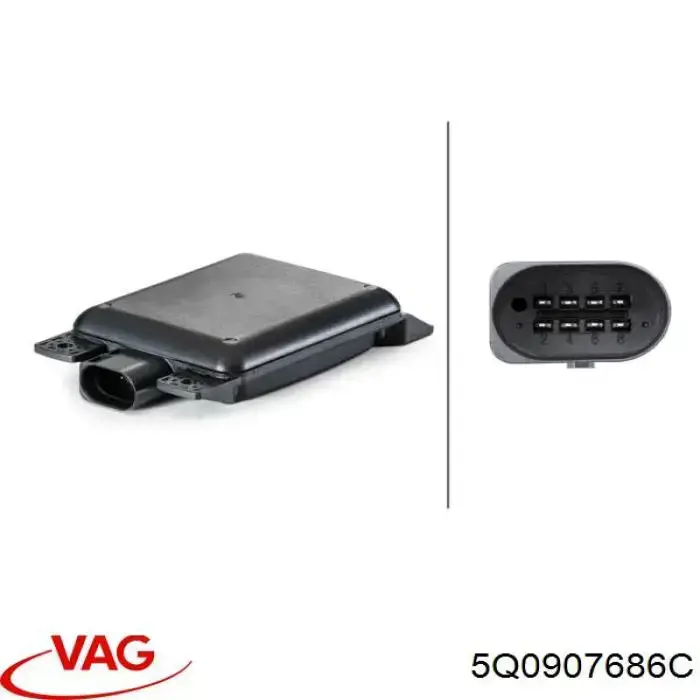 Sensor traseiro de controlo da zona morta VAG 5Q0907686C preço, a partir de 143,02 USD