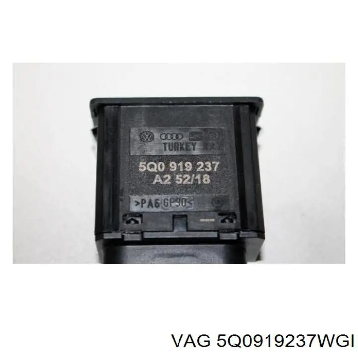 Fecho de desligação (desativação) de cinto de segurança de passageiro VAG 5Q0919237WGI preço, a partir de 40,70 USD