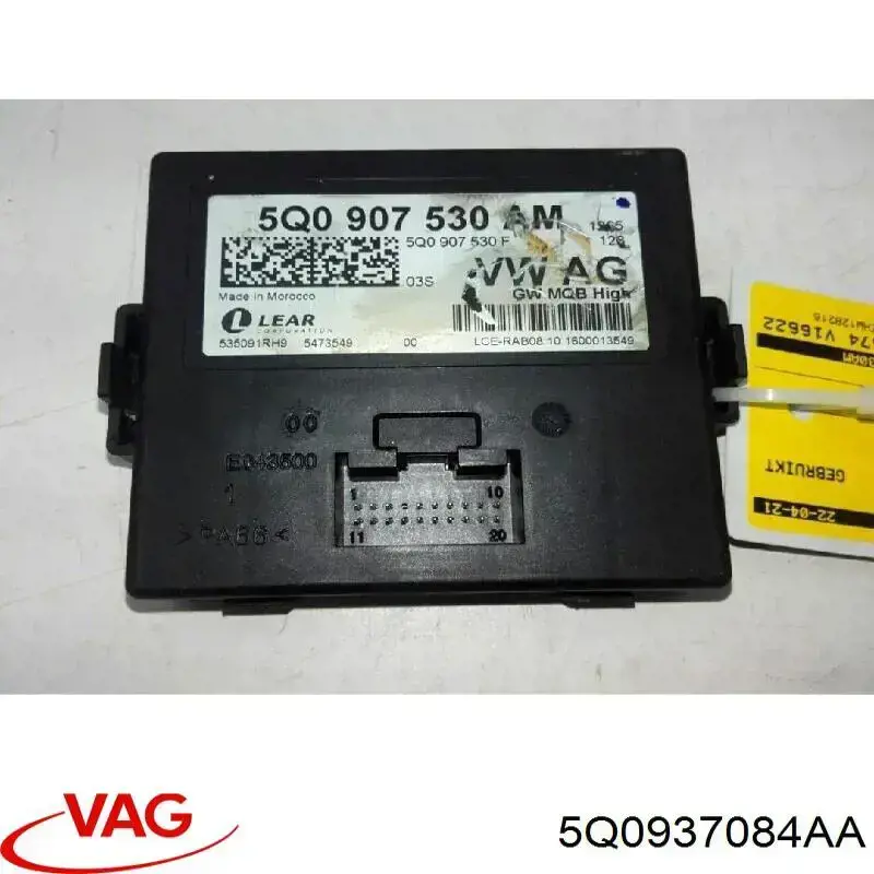 5Q0937084AJZ00 VAG Unidade de conforto