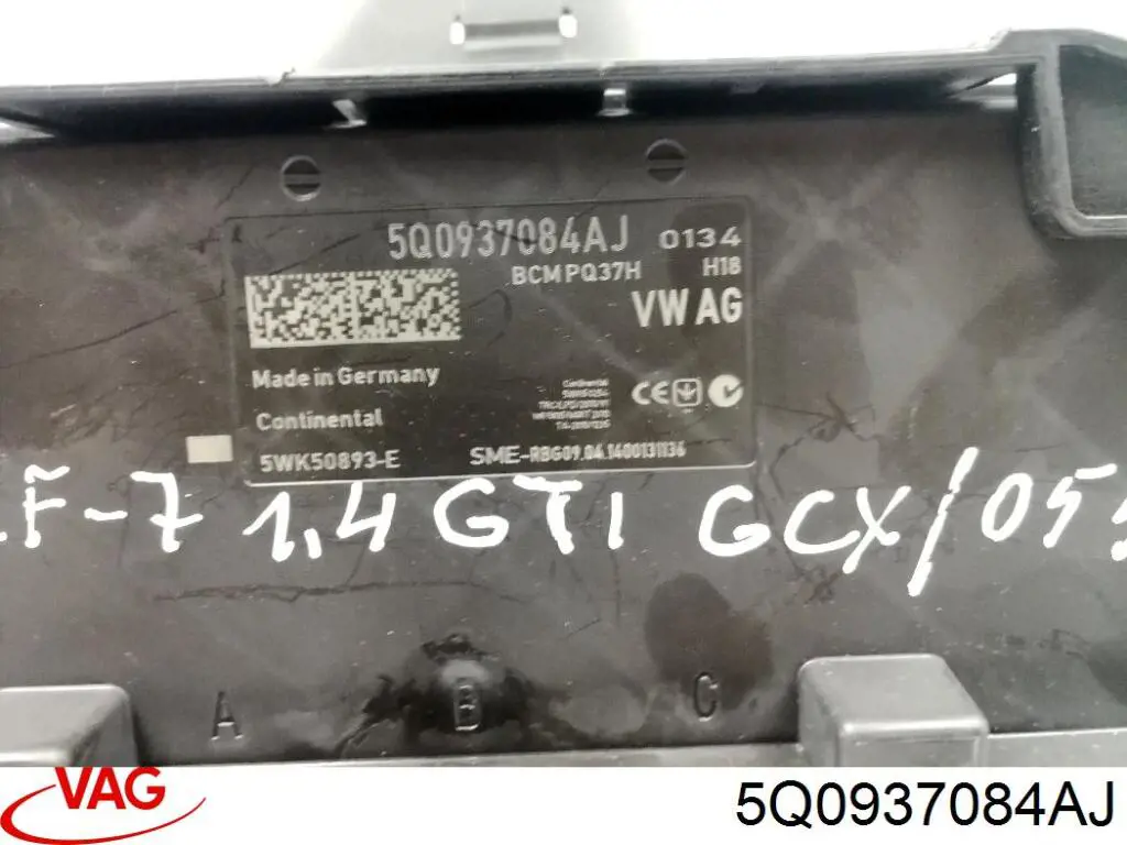 Módulo de direção (Centralina eletrônica) da rede de bordo VAG 5Q0937084AJ preço, a partir de 178,77 USD