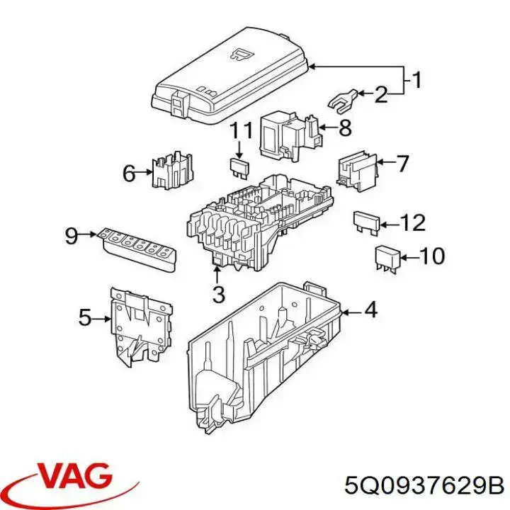  VAG 5Q0937629B preço, a partir de 36,65 USD