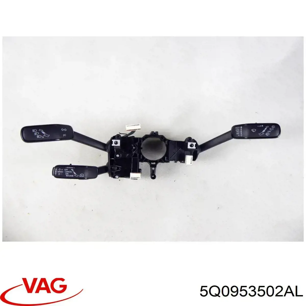 5Q0953502AL VAG Comutador instalado na coluna da direção, montado