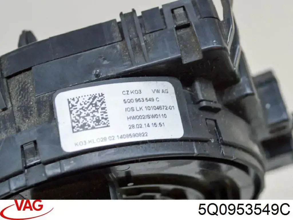 Compre 5Q0953549C VAG Anel AIRBAG de contato, cabo plano do volante