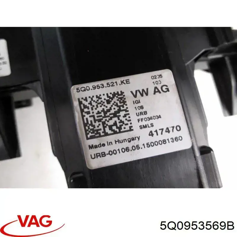 Compre 5Q0953569B VAG Anel AIRBAG de contato, cabo plano do volante