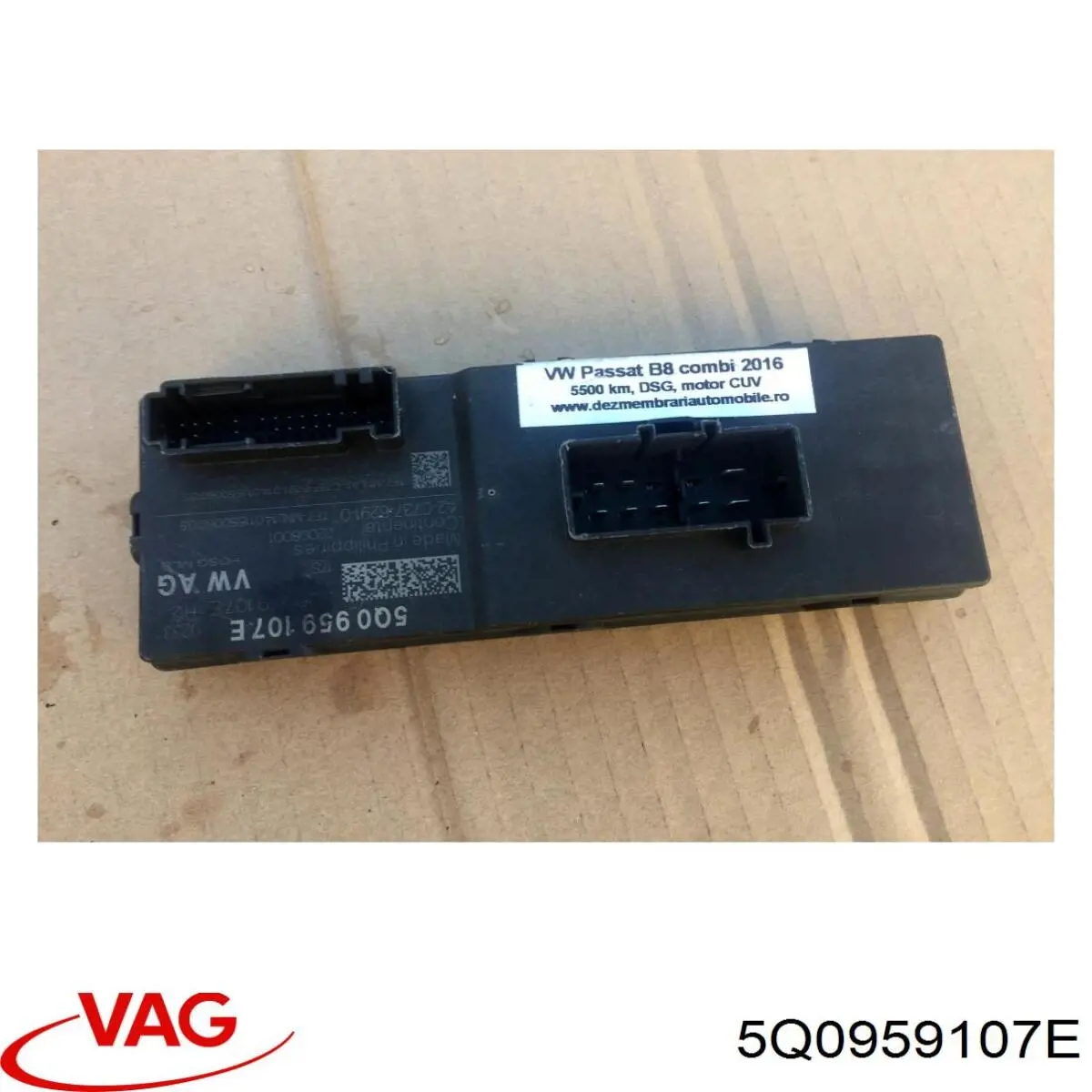 5Q0959107E VAG Módulo de direção (Centralina eletrônica) de abertura de tampa de porta-malas (de 3ª/5ª porta traseira)