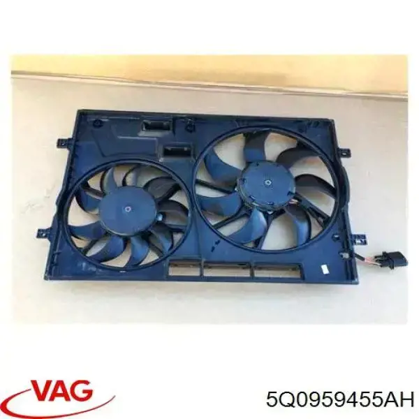 Ventilador elétrico de esfriamento montado (motor + roda de aletas) direito VAG 5Q0959455AH preço, a partir de 77,33 USD