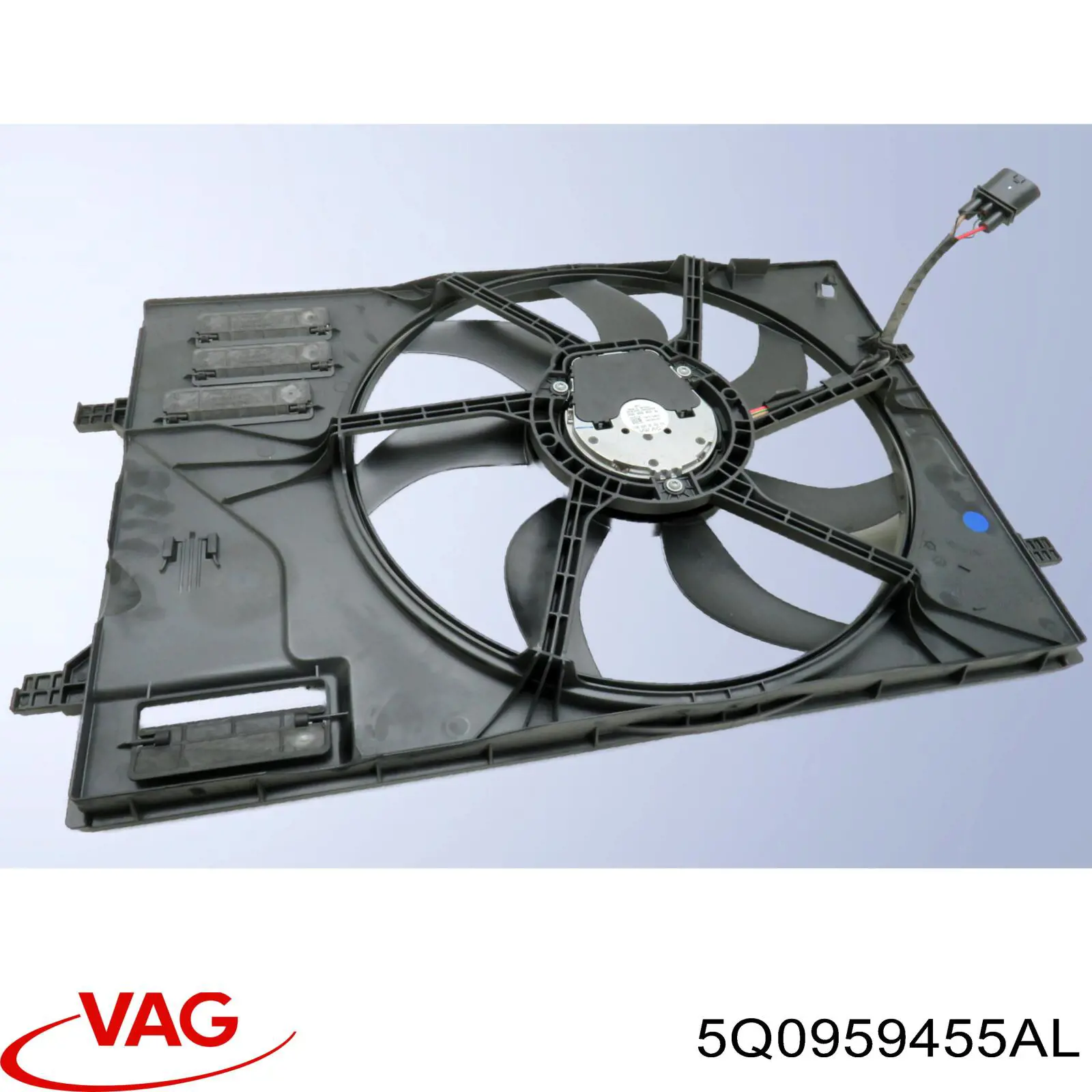 5Q0959455AL VAG Difusor do radiador de esfriamento