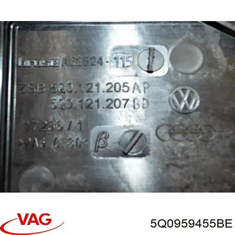 Compre 5Q0959455BE VAG Difusor do radiador de esfriamento, montado com motor e roda de aletas