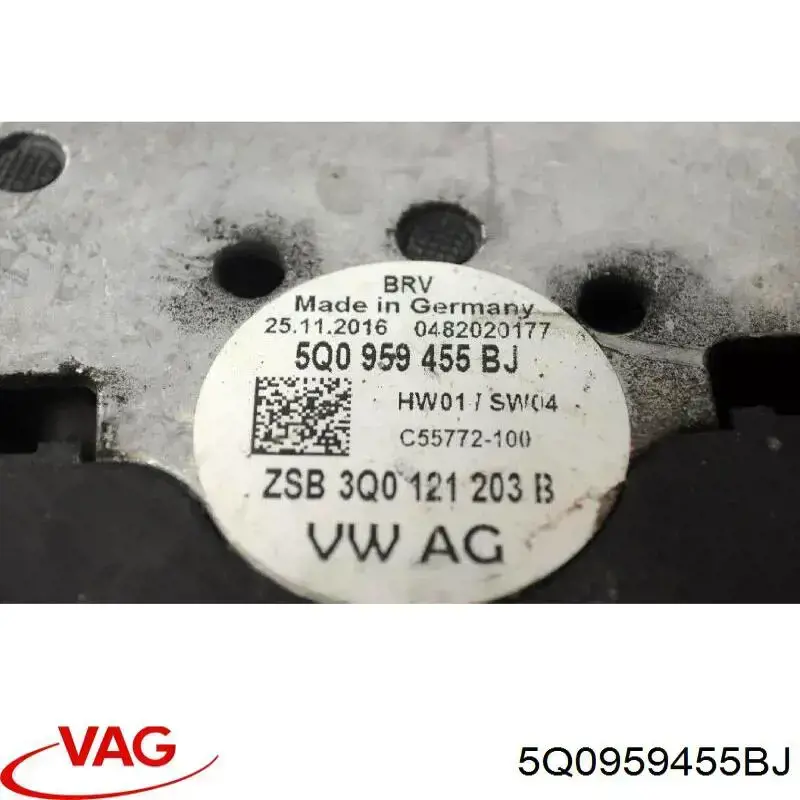 Ventilador elétrico de esfriamento montado (motor + roda de aletas) esquerdo VAG 5Q0959455BJ preço, a partir de 240,82 USD