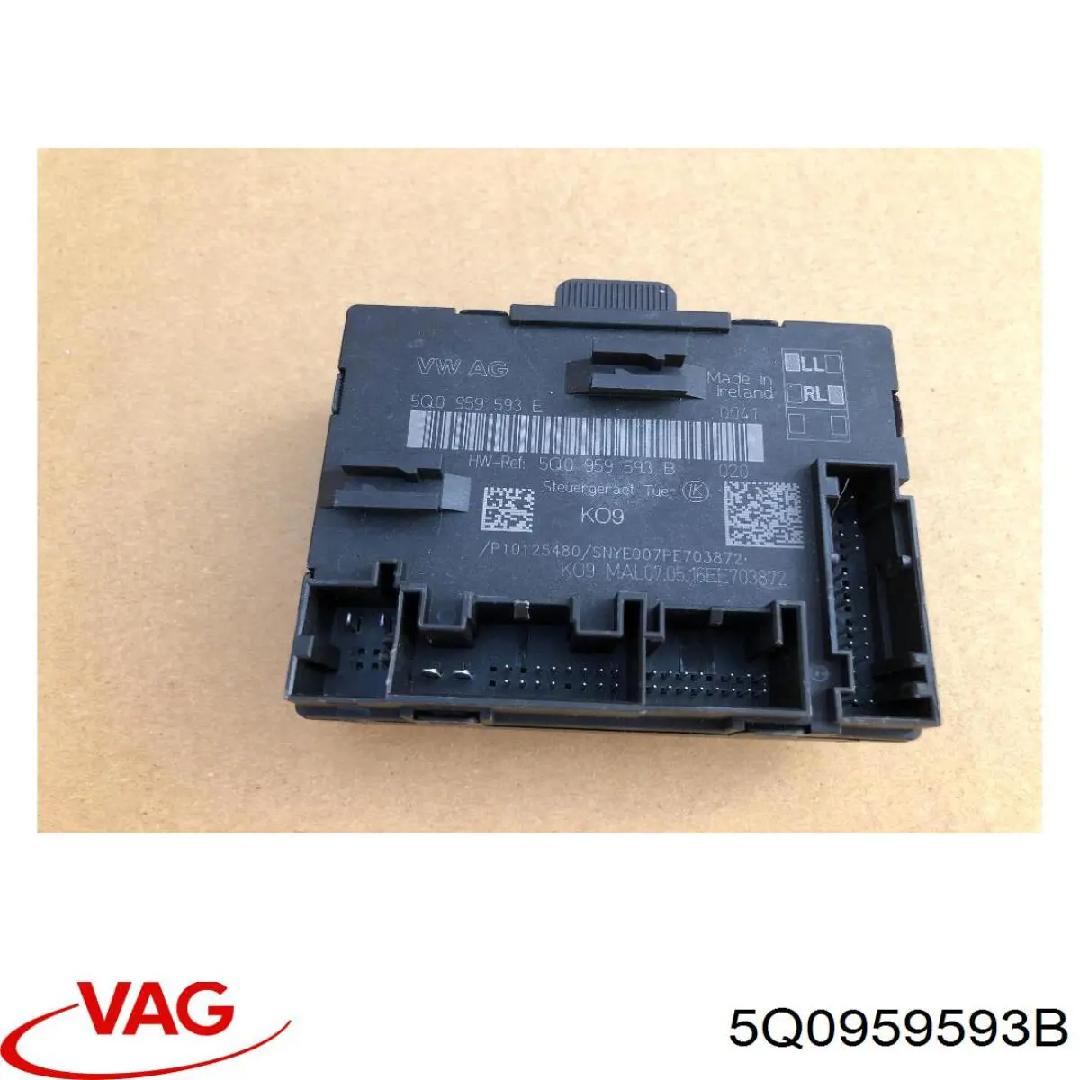 Módulo de conforto da porta dianteira VAG 5Q0959593B preço, a partir de 59,59 USD