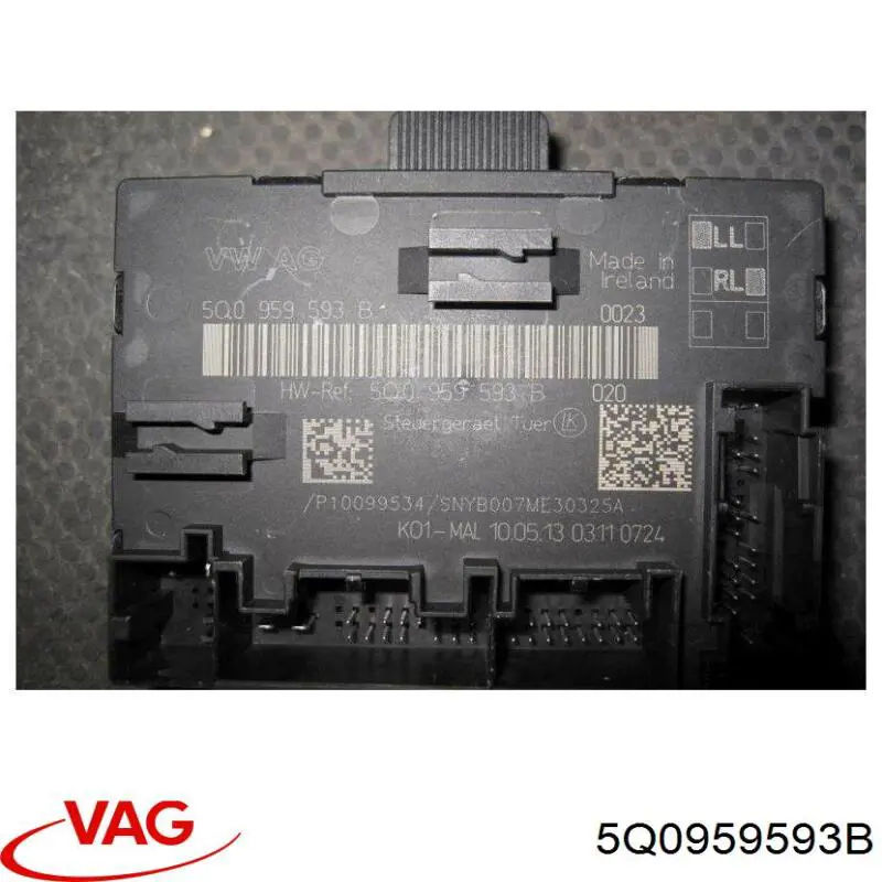 5Q0959593B VAG Módulo de conforto da porta dianteira