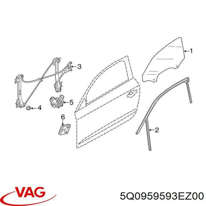 Módulo de conforto da porta dianteira VAG 5Q0959593EZ00 preço, a partir de 55,97 USD