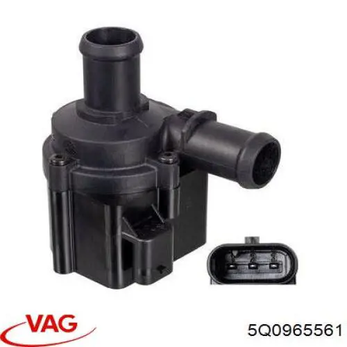 Compre 5Q0965561 VAG Bomba de água (bomba) de esfriamento, adicional elétrica
