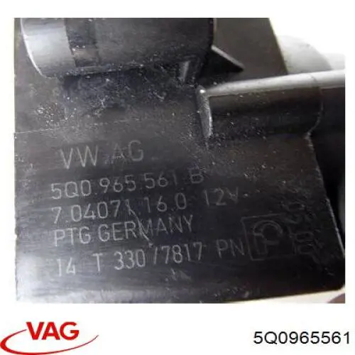 Bomba de água (bomba) de esfriamento, adicional elétrica VAG 5Q0965561 preço, a partir de 44,27 USD