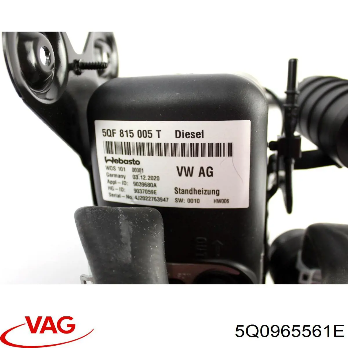 Compre 5Q0965561E VAG Bomba de água (bomba) de esfriamento, adicional elétrica