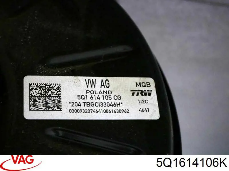 Compre 5Q1614106K VAG Reforçador dos freios a vácuo