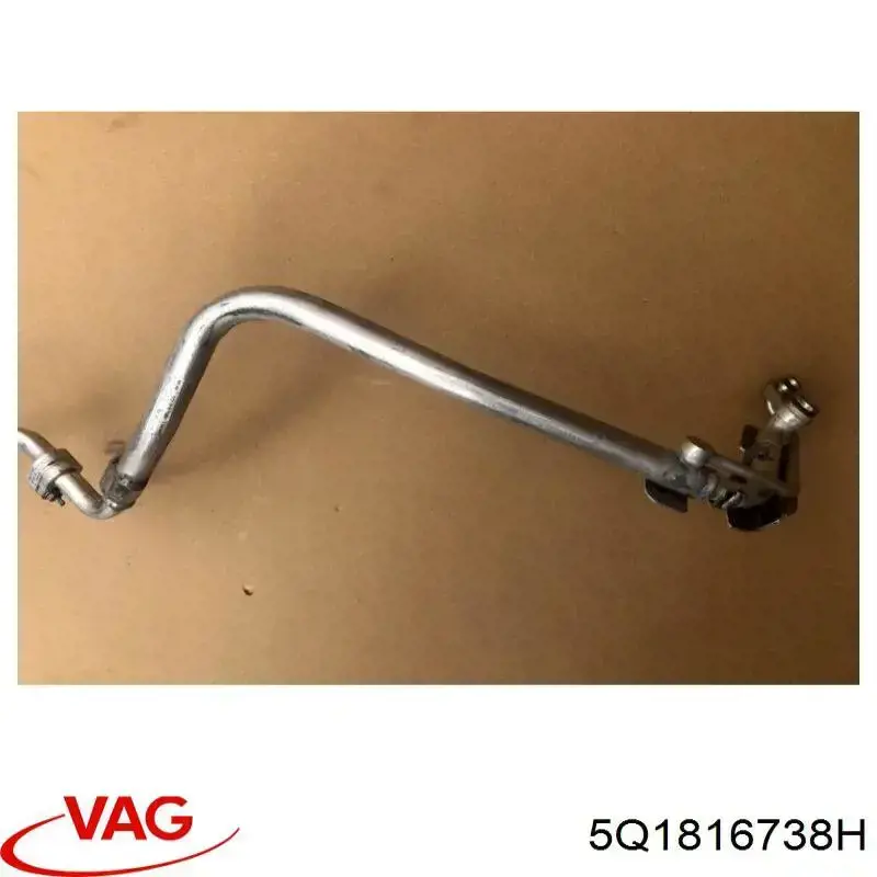 5Q1816738H VAG Mangueira de aparelho de ar condicionado, desde o radiador até o vaporizador