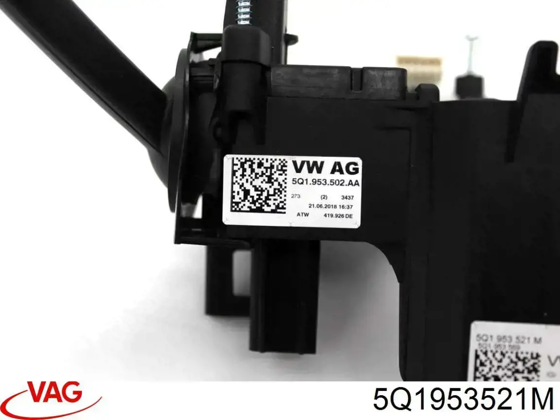 5Q1953521M VAG Comutador instalado na coluna da direção, montado