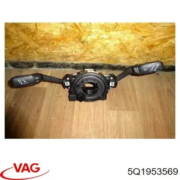 5Q1953569 VAG Anel AIRBAG de contato, cabo plano do volante