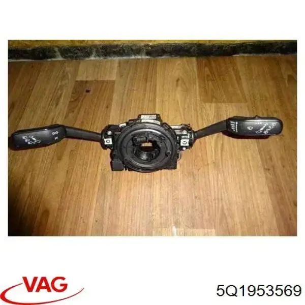 5Q1953569 VAG Anel AIRBAG de contato, cabo plano do volante