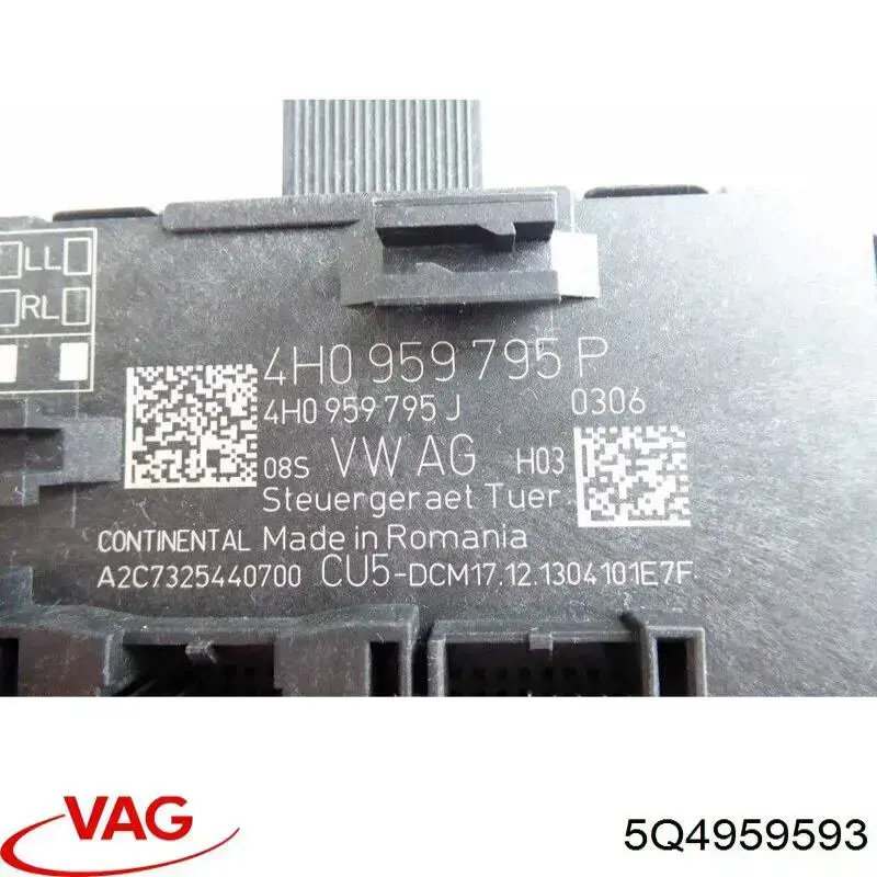 Módulo de conforto da porta dianteira VAG 5Q4959593 preço, a partir de 71,23 USD