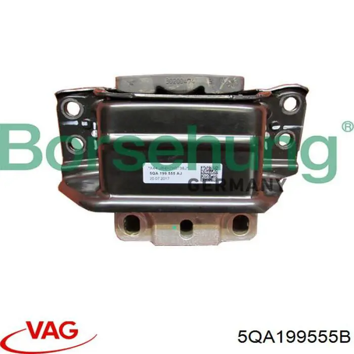 5QA199555B VAG Coxim (suporte) esquerdo de motor