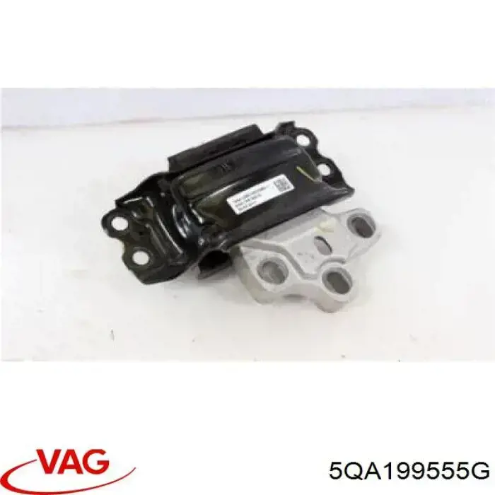 5QA199555G VAG Coxim (suporte) esquerdo de motor