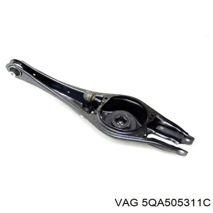 5QA505311C VAG Braço oscilante inferior esquerdo de suspensão traseira/direita