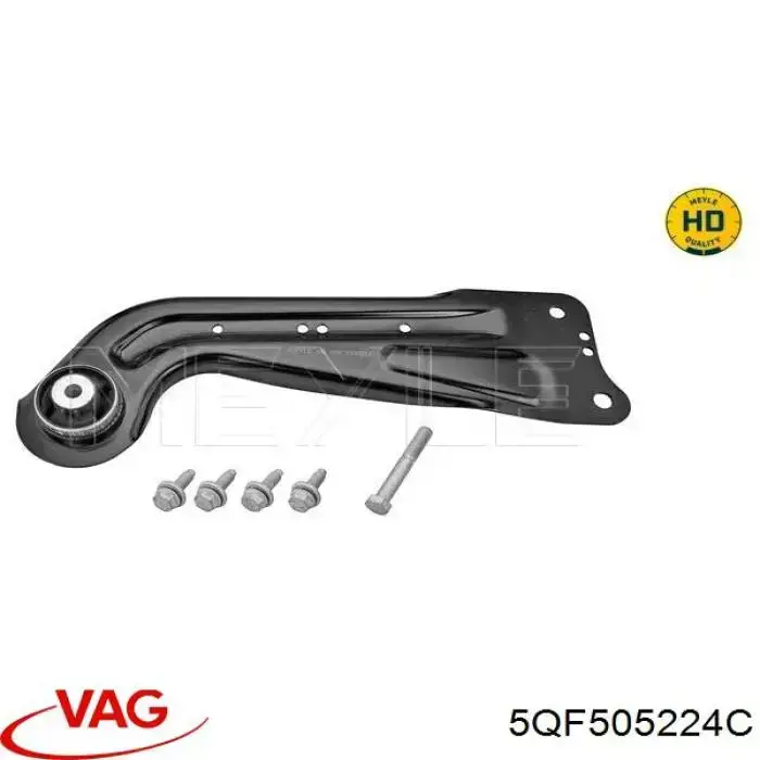 Braço oscilante (tração) longitudinal inferior direito de suspensão traseira VAG 5QF505224C preço, a partir de 55,29 USD