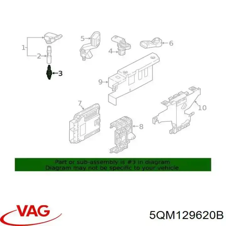 Compre 5QM129620B VAG Filtro de ar