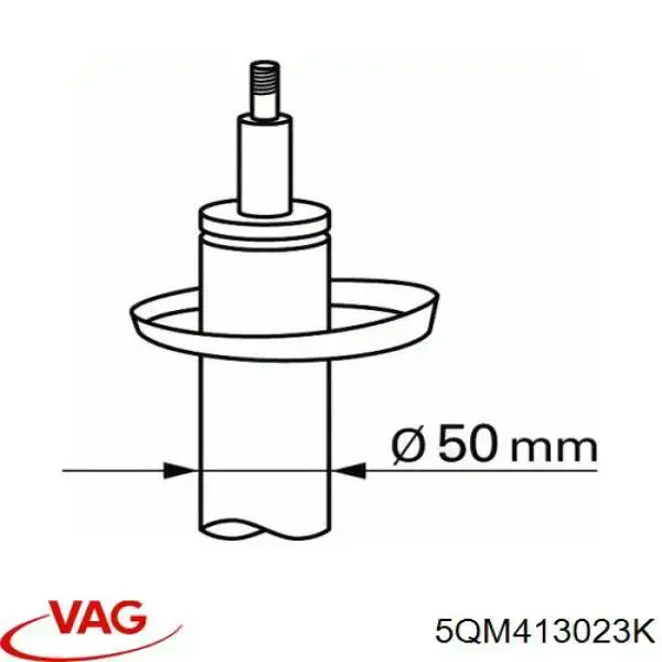 Amortecedor dianteiro VAG 5QM413023K preço, a partir de 209,87 USD