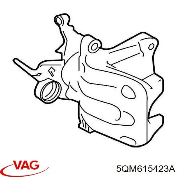 Suporte do freio traseiro esquerdo VAG 5QM615423A preço, a partir de 117,48 USD