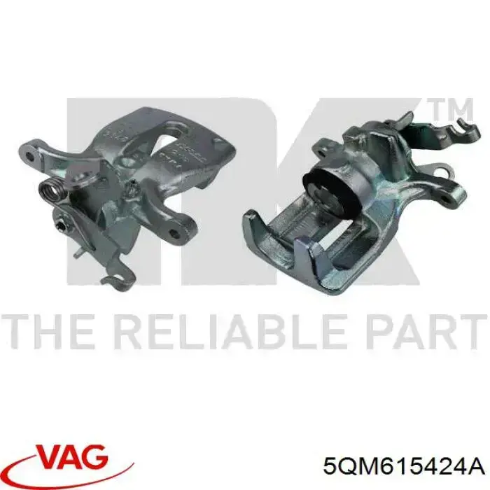 Suporte do freio traseiro direito VAG 5QM615424A preço, a partir de 105,56 USD