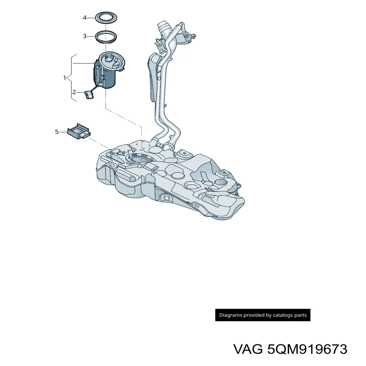 Sensor do nível de combustível no tanque VAG 5QM919673 preço, a partir de 221,27 USD