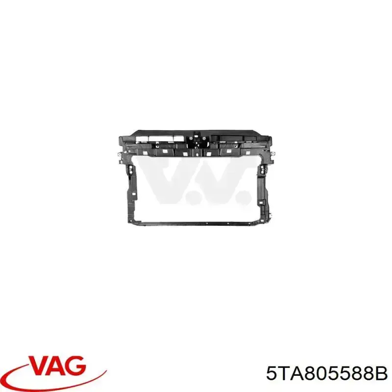 5TA805588B VAG Suporte do radiador montado (painel de montagem de fixação das luzes)