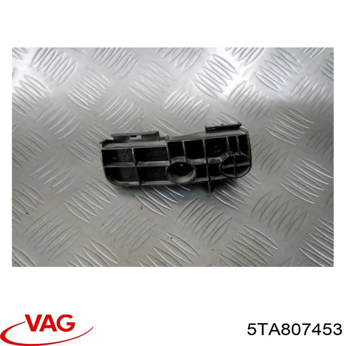 5TA807453 VAG Guia esquerda do pára-choque traseiro