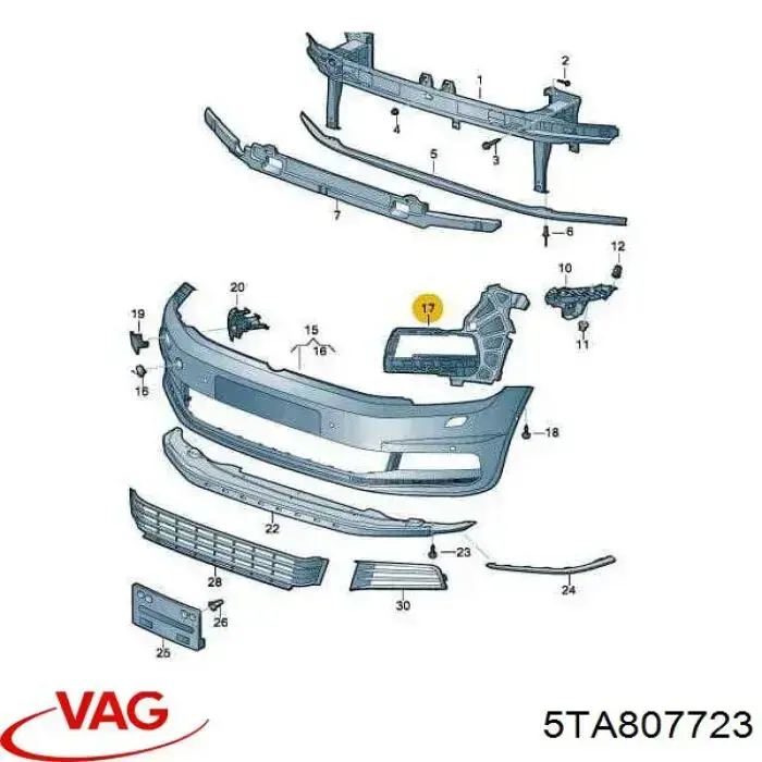 Consola de fixação das luzes de nevoeiro esquerdas Prasco VG7211304 preço, a partir de 25,24 USD