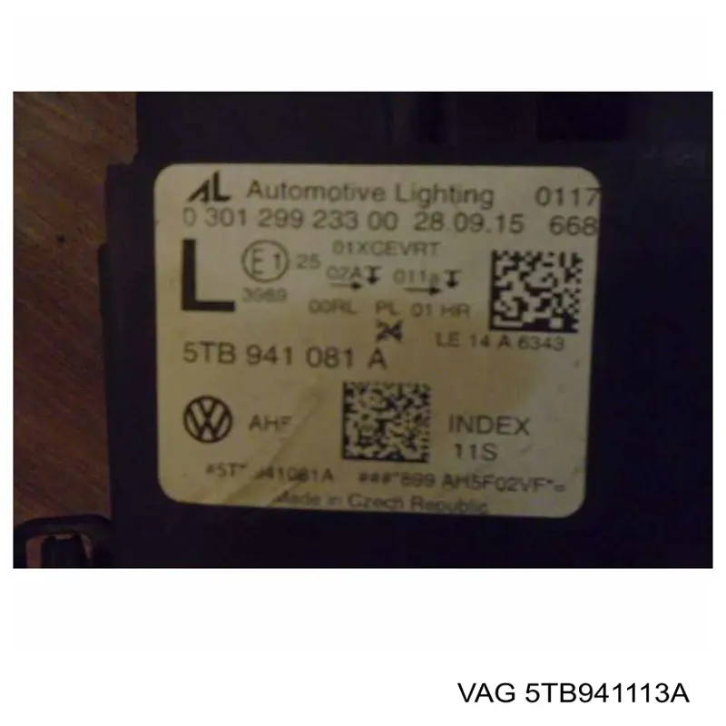 5TB941113A VAG Luz esquerda