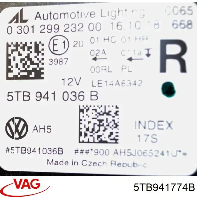 Compre 5TB941774D VAG Luz direita