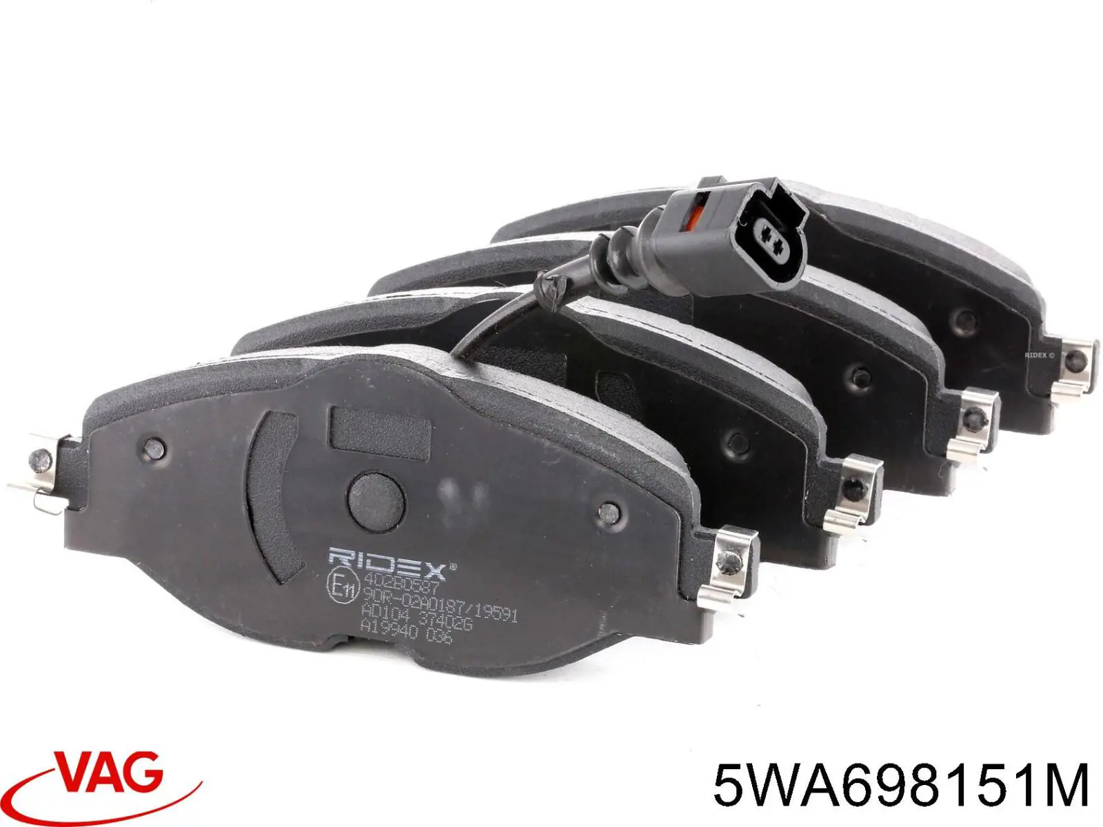 5WA698151M VAG Sapatas do freio dianteiras de disco