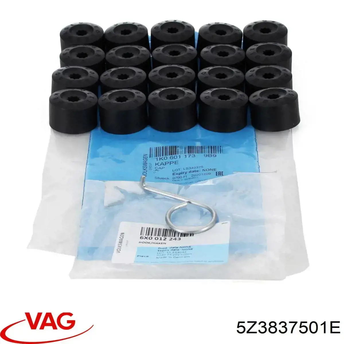 Compre 5Z3837501E VAG Mecanismo de acionamento de vidro da porta dianteira esquerda