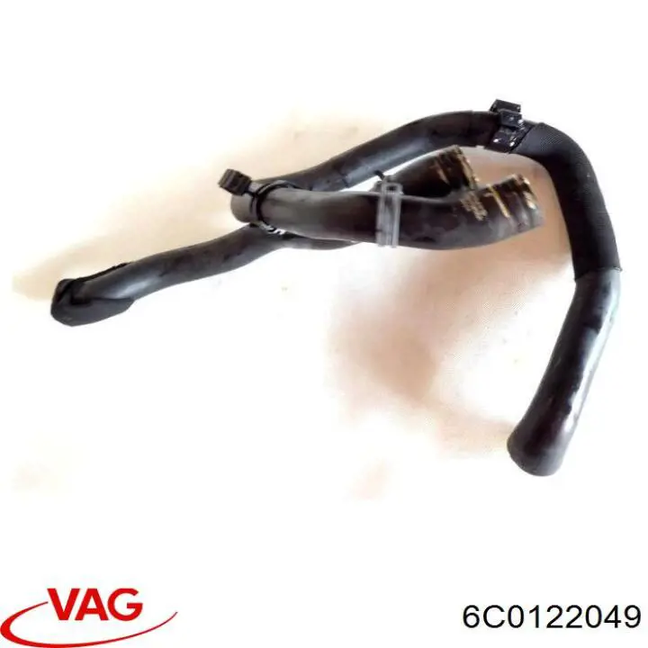 6C0122049 VAG Mangueira (cano derivado) do radiador de esfriamento superior