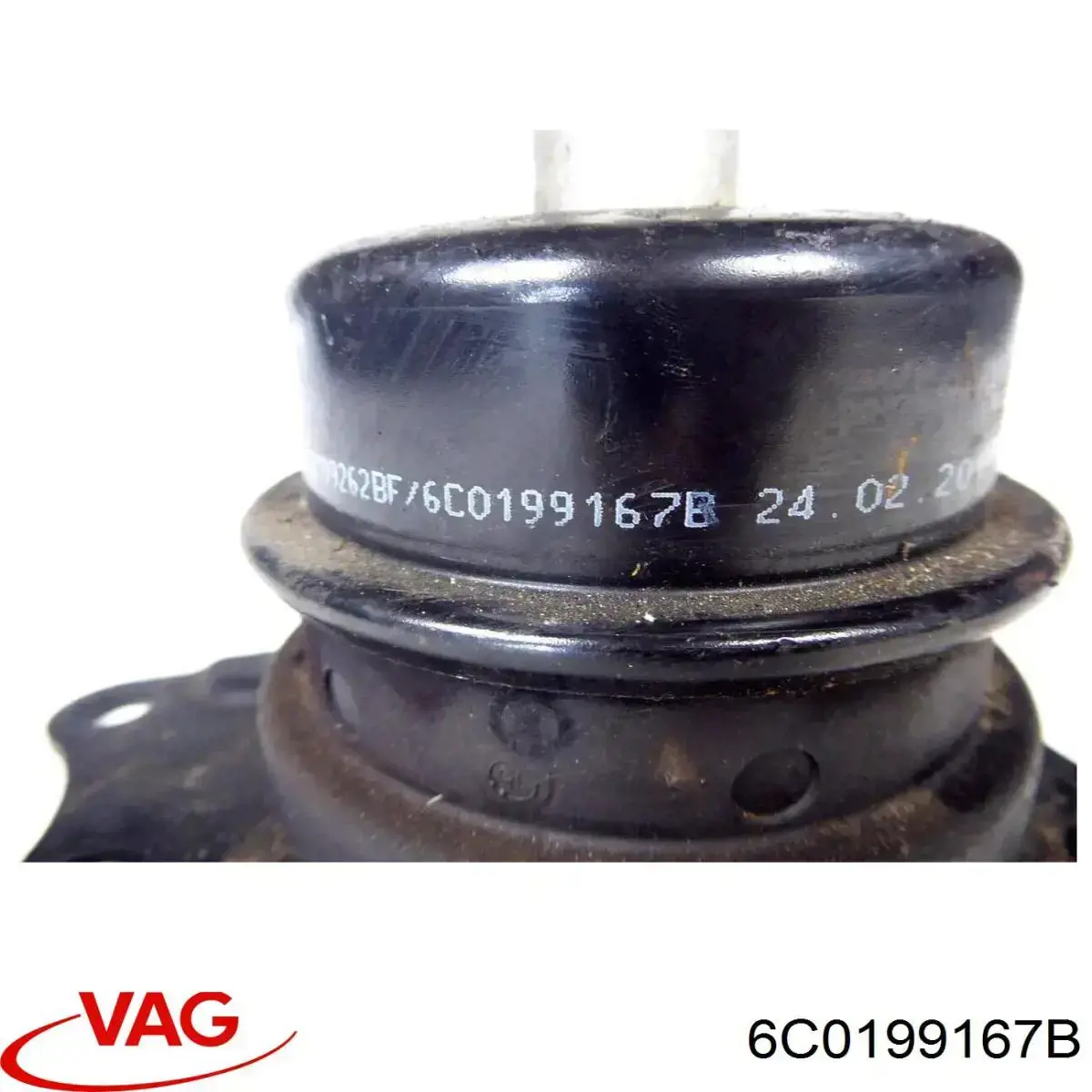 6C0199167B VAG Coxim (suporte) direito de motor