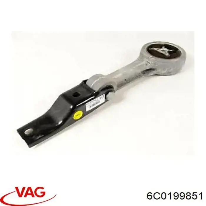 6C0199851 VAG Coxim (suporte) traseiro de motor